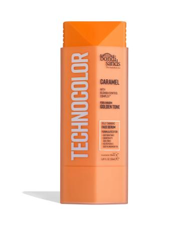 Bondi Sands Technocolor Self Tanning Face Serum Innovative Formula Hydrates Soothes and Enhances Skin with Vitamin C and Chamomile Fragrance Free Caramel