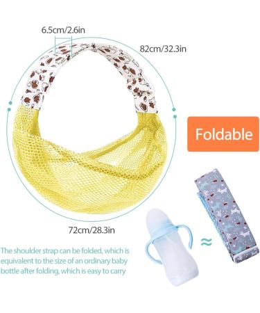 HINATAA Breathable Baby Sling | Adjustable & Quick Dry Mesh Fabric Wrap for Newborn Carrying | Yellow - Buy Online on SooperMarket.com