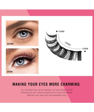 Magnetic Eyelashes with Eyeliner Kit - Natural Look Russian D Curl Faux Mink Lashes | Reusable & Easy to Remove - Buy Online on SooperMarket.com