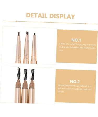 Angoily 3pcs Eyebrow Tools Accessories Makeup Women Pencils Proof Smudge Brow Waterproof Pencil - Buy Online on SooperMarket.com