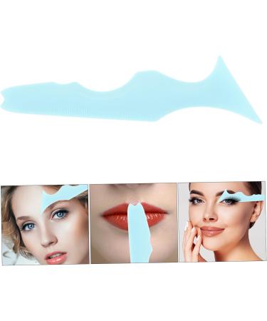 Mikinona 2pcs Silicone Beauty Ruler Blue Mascara Eyeshadow Auxiliary Guard Pads Eyeliner Makeup Bag for - Buy Online on SooperMarket.com