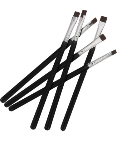 Baluue 18 Pcs Flat Eyebrow Brush Flat Concealer Brush Makeup Tool Cosmetics Tool Black Artificial Fiber - Buy Online on SooperMarket.com
