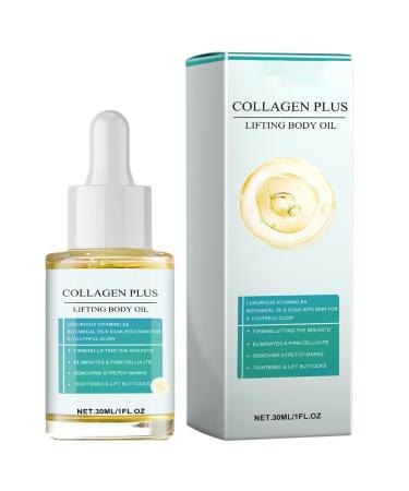 Coll-agen Fibrillar Oil Lifting Body Oil Fast Absorbing Dry Skin Moisturizer Body Oil For Women Coll-agen Body Lotion Body Treatments Oil Nourishing Hydration Oil For Neck Decollete Upper Arms