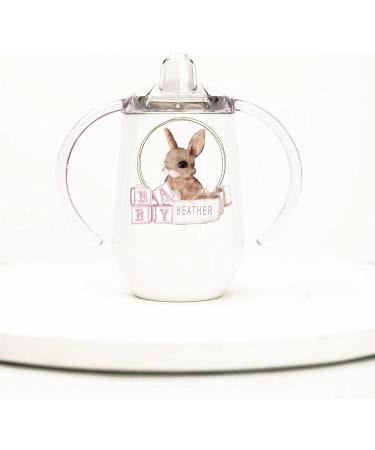 Personalized Stainless Steel Sippy Cup - 10oz with Baby Animals | BPA Free Toddler and Baby Sippy Cup - Buy Online on SooperMarket.com