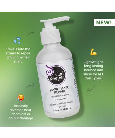Curl Keeper Rapid Hair Repair 4oz/180ml - Herbal Treatment for Damaged and Colour-Treated Curls - Buy Online on SooperMarket.com