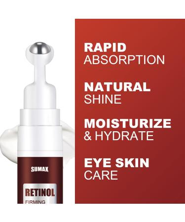 Advanced Retinol Eye Cream with Hyaluronic Acid & Collagen - Reduces Dark Circles Puffiness & Bags | International Shipping - Buy Online on SooperMarket.com