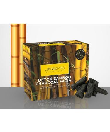 Aroma Magic Bamboo Charcoal Facial Kit | Multi-Use 3 Steps Skincare Set | Cleanser Peel Off Mask & Concentrate | Oil Control & Pore Tightening - Buy Online on SooperMarket.com