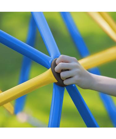 Zupapa 10FT Blue Dome Climber | Upgraded 2022 Decagonal Geo Jungle Gym | Supports 735LBS | Easy Assembly | Kids Outdoor Fun - Buy Online on SooperMarket.com