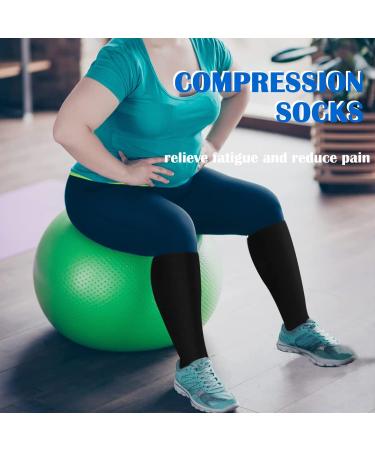 Aoliks Copper Compression Socks 15-20 mmHg for Men & Women - 4 Pairs Black, Small-Medium - Buy Online on SooperMarket.com