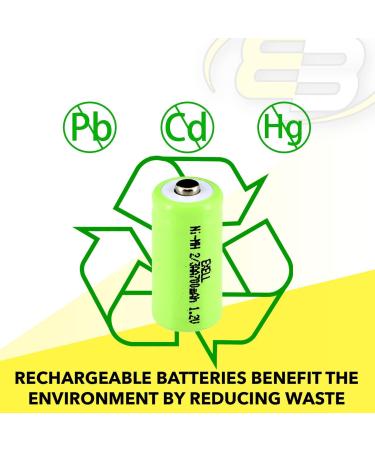 Exell 5-Pack 1.2V 700mAh NiMH Rechargeable Batteries - Compatible with Dust Busters & Handheld Devices - Buy Online on SooperMarket.com