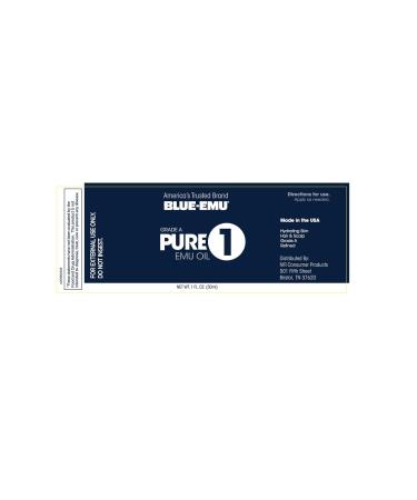 Blue Emu Pure 1 Emu Oil - Deep Hydration Face Body & Hair Oil - 1 oz - International Shipping Available - Buy Online on SooperMarket.com