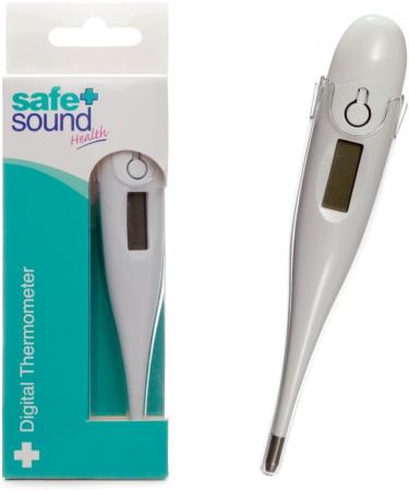 SAFE & SOUND Rigid Digital Basic Thermometer - Accurate & Easy-to-Read - Buy Online on SooperMarket.com
