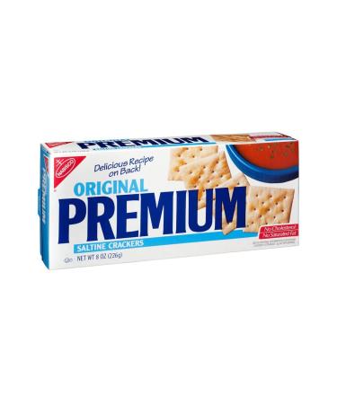 Premium Original Saltine Crackers, 8 oz Sea Salt 8 Ounce (Pack of 1)