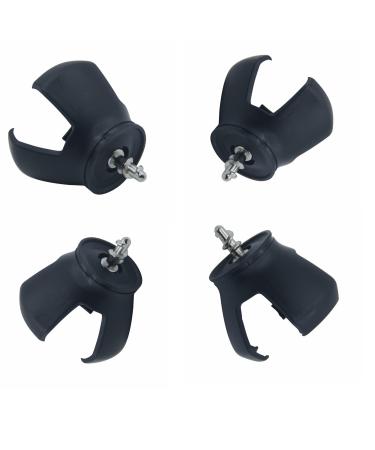 new star tattoo 4pcs Golf Ball Retriever for Putter,Sucker for Golf Screws Tool,Golf Ball Grabber Picker Upper Suction Cup Ball Grabber