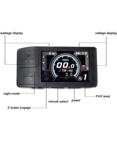 Forbestcy Ebike LCD Display Control Unit Replacement - 500C P850C 860C 750C-ble DPC18 - Backup 5 Pin Female Plug - Bafang BBS01 BBS02 BBSHD Motor Kit - UART Protocol - Buy Online on SooperMarket.com