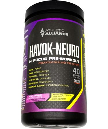 Havok-Neuro - Hi-Focus Pre-Workout Powder 40 Servings (Peach Lemonade) - Buy Online on SooperMarket.com