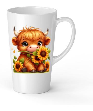 White Ceramic Baby Cow Mug - Large 483 ml Perfect for Hot Chocolate or Milk Fun and Easy to Use - Buy Online on SooperMarket.com