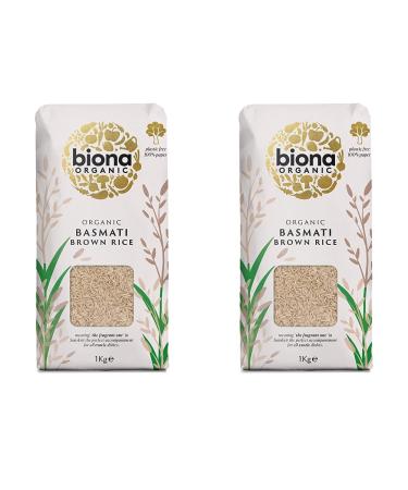 Biona Organic Basmati Brown Rice 1 kg (Pack of 2)