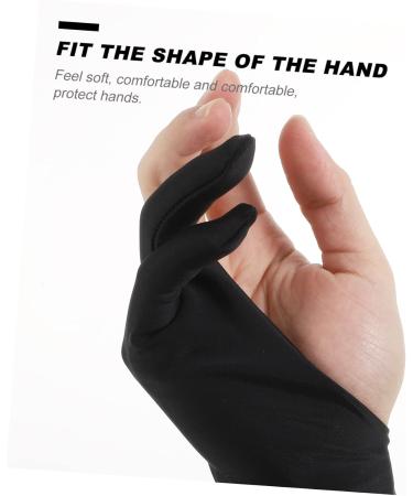 KALLORY 4pcs 2 Painting Gloves Fingerless Reduce Friction Man Black 17.5X7.8X0.2CM - Buy Online on SooperMarket.com