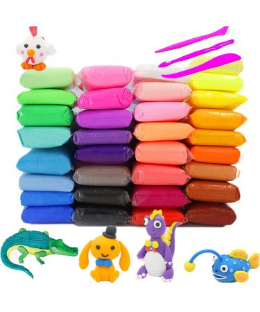 36 Colors Air Dry Clay Ultra Light Modeling Clay DIY Magic Clay with Tools for Arts and Crafts Gifts Kids 36colors
