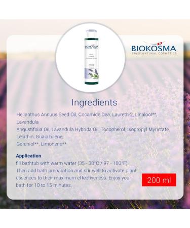 Buy Biocosma Oelbad Lavender 200ml - Relaxing Aromatherapy Bath Oil for International Shipping - Buy Online on SooperMarket.com