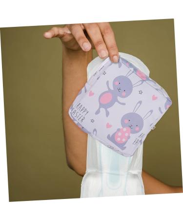4pcs Menstrual Pad Storage Bag Set | Zip Lock Organizer Pouch for Women | Cotton Portable Travel Case | Pad Holder with Zipper - Buy Online on SooperMarket.com