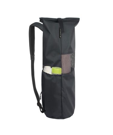 Explore Land Oxford Yoga Mat Storage Bag with Breathable Window and Large Pocket for Up to 1/2 1/4 Inches Extra-Thick Yoga Mat Black Fits 1/2" Yoga Mat