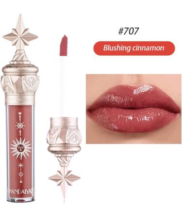 Tinted Lip Balm - Mirror Gloss Lip Stain, Plumper Gloss, Moisturizing Nude Liquid Lipstick (Blushing Cinnamon 707) - Buy Online on SooperMarket.com