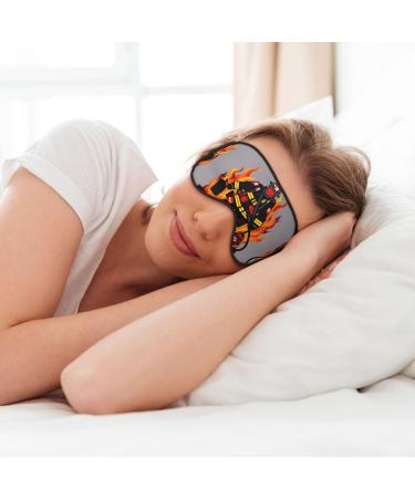 SSIMOO Firefighter Eye Mask | Soft & Breathable Sleep Patch for Women | Perfect for Travel & Relaxation | Black - Buy Online on SooperMarket.com