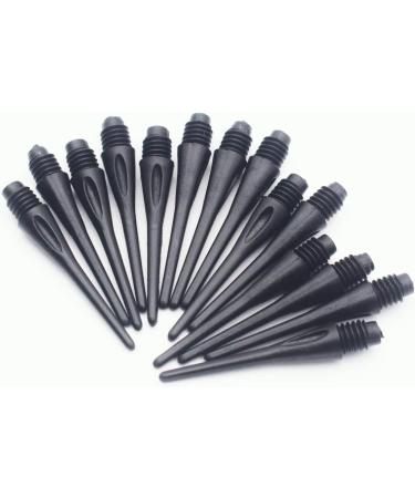 500 Pack ROOBEEO 2BA Thread Plastic Tip Dart Points with Case - Black Soft Dart Tips Replacement for Improved Accuracy - Dart Accessories - Buy Online on SooperMarket.com