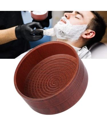 Wooden Shaving Soap Bowl Cup Tool for Men Cleansing Foam Round Manual Shaving Bowl for Men's Grooming