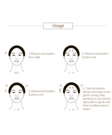 Premium Waterproof Eyebrow Powder & Stamp Kit - Natural Brow Makeup with Brushes Mirrors & 4 Stencils - Perfect for Flawless Brows Anytime - Buy Online on SooperMarket.com