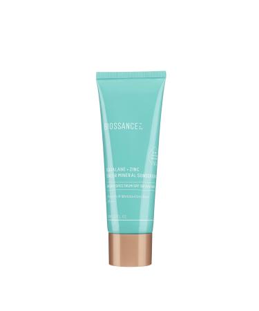 Biossance Squalane + Zinc Sheer Mineral Sunscreen. Broad-Spectrum SPF 30 PA+++ Zinc Oxide Sunscreen That Protects and Hydrates Sensitive Skin. Lightweight, Non-Greasy and Reef-Safe (1.7 ounces) 1.7 Fl Oz (Pack of 1)