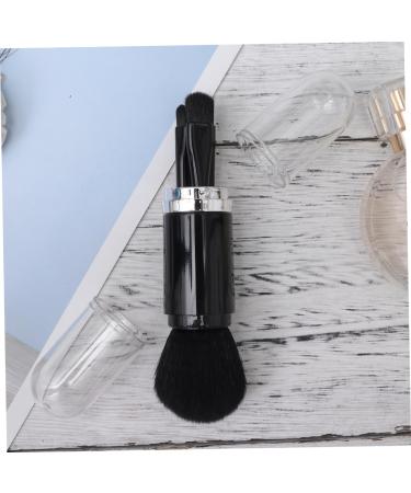 NOLITOY Portable Cosmetic Brush Set - 4-in-1 Retractable Makeup Brush Double Ended Boxed for Home Use - Perfect Travel Size Beauty Set in Black - Buy Online on SooperMarket.com