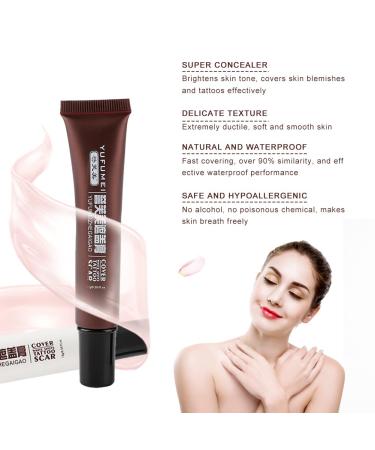 Waterproof Scar & Tattoo Concealer Set for Flawless Coverage - Makeup Primer & Contour Cream - Buy Online on SooperMarket.com