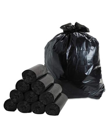 Toneco strong garbage bags 240l - 100% recycled - black - 100 cm x 125 cm - 20 bags - camping household industry - (20 to 300 sacks) (20)