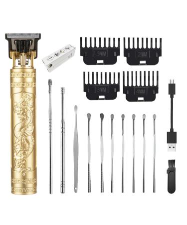 Hair Clippers for Men Cordless Hair Clippers Travel Small Hair Clippers 5.7" Hair Clippers Classical Sculpting Styling Rechargeable Hair Remover with 10 Pieces Earpick