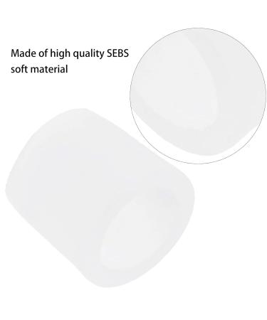 Healeved 30 Pcs Pinky Toe Silicone Sleeves - Gel Toe Caps for Toe Protection | 2.5x2cm | Transparent - 3pcs - Buy Online on SooperMarket.com