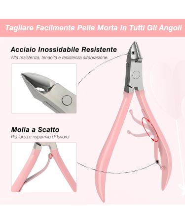 Jupeli Pink Manicure Set | Stainless Steel Nail Care & Clipper Kit for Women | Complete Pedicure Tools & Grooming Essentials - Buy Online on SooperMarket.com