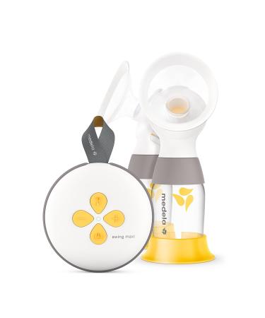 Medela swing maxi electrical double pump-can be charged via USB-more milk in a shorter time-with personal fit flex chest hoods and medela 2-phase expression technology 1 piece (1 Pack) swing maxi double milk pump