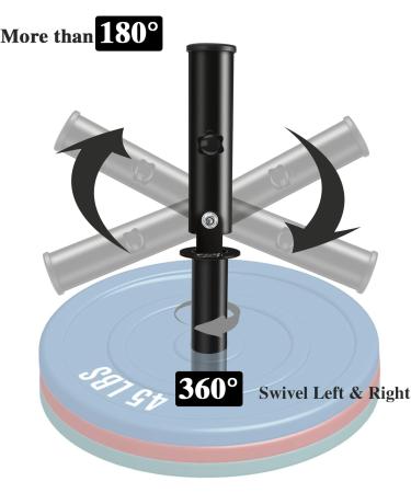 BRTGYM T Bar Row Landmine Attachment for 2 Olympic Bars - Heavy-Duty Steel, 360 Swivel | Home Gym Equipment - Buy Online on SooperMarket.com