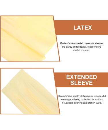 OSALADI Arm Sleeves Covers 45cm Arm Protectors with Elastic End Waterproof Arm Protection Guard Oversleeves for Work Lab School Cleaning - Buy Online on SooperMarket.com