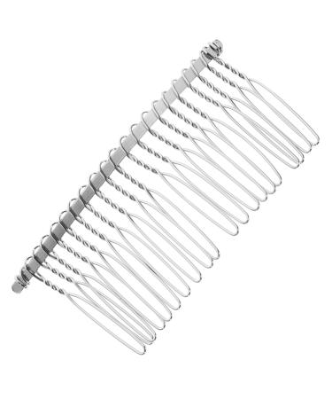 HAPINARY 20 Bridal Veil Comb Wire Hair Combs for Fine Hair Bone Combs for Hair Comb Clips Hair Side Combs Hair Clip for Women Veil Clip Barrettes for Women Hair Pin Chic Accessories Miss