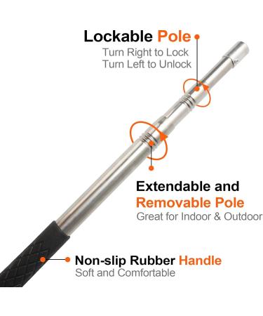 Snake Catcher Net Telescopic Pole for Reptile Grabber Rattle Snake Moving and Catching - Buy Online on SooperMarket.com