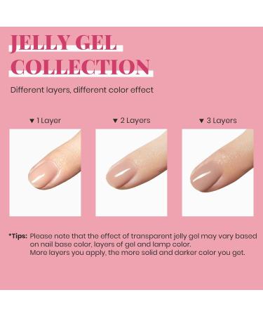 Beetles Nude Gel Nail Polish 15ml Neutral Brown Color Natural Winter Gel Polish Set Mocha Mousse Cake Translucent Soak Off U V LED Nail Lamp Nail Art Gel 0.5Oz Gift for Women Translucent Neutral Color - Buy Online on SooperMarket.com