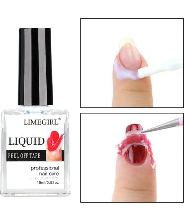 15ml Peel off Nail Polish for Nails 3PCS Latex Nail Polish Barrier Easy Peel Polish Barrier Anti-overflow Glue Nail Art Manicure Edge Protection - Buy Online on SooperMarket.com