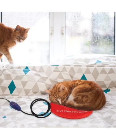 NAMSAN Pet Heating Pad 12x12 Inch | 7 Level Adjustable Temperature | Chew Resistant Cord | Veterinarian Recommended | Indoor Dog Cat Heating Blanket - Buy Online on SooperMarket.com
