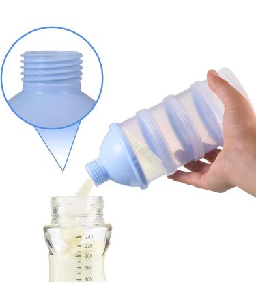 Milk Powder Dispenser Pot - BPA Free Formula Container for Travel & Outdoor Activities (Blue) - Buy Online on SooperMarket.com