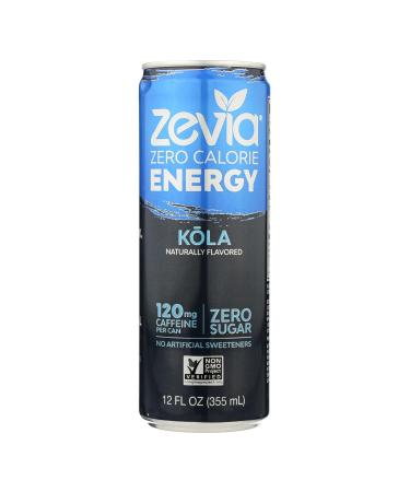 ZEVIA, Drink, Energy, KOLA - Pack of 12