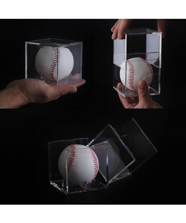 Acrylic Baseball Display Case - UV Protected, Clear Cube for Autographed Memorabilia (1) - Buy Online on SooperMarket.com